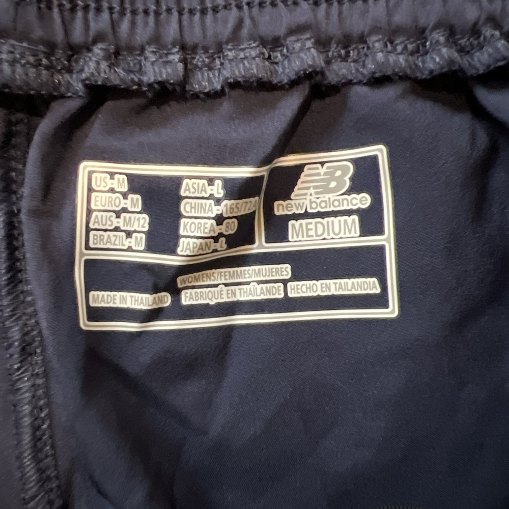 New Balance Men's Navy Training Shorts Size Medium Running Athletic New - Picture 5 of 9